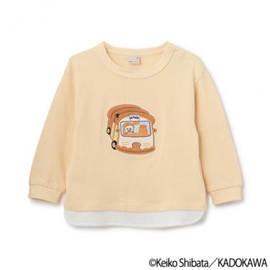 【パンどろぼう】アップリケ長袖Tシャツ