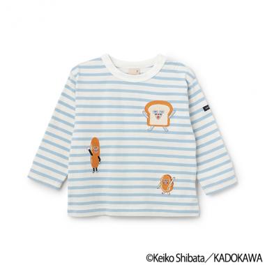 【パンどろぼう】ボーダーモチーフ長袖Tシャツ