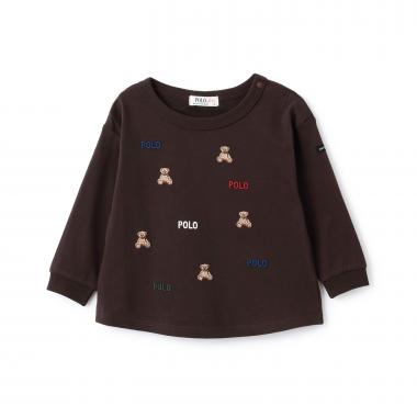【POLO BCS】モチーフ刺繍長袖Tシャツ