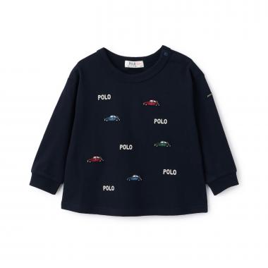 【POLO BCS】モチーフ刺繍長袖Tシャツ