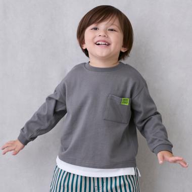 【GOODPRICE/食品防汚】裾レイヤード長袖T