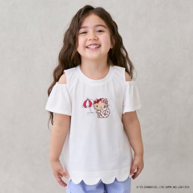 【サンリオキャラクターズ】肩あきグラフィックTシャツ