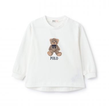 【POLO BCS】くまグラフィック長袖T