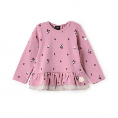 【オーガニック】ペプラム長袖Tシャツ