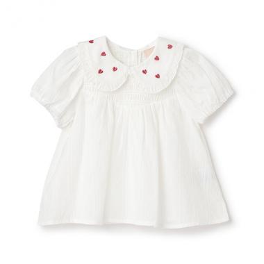 【WEB限定】衿ハート刺しゅうチュニック