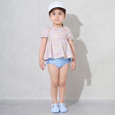 【一部WEB限定カラー】【SWIM】パフスリーブタンキニ