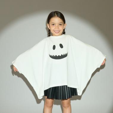 【予約商品】【ハロウィン】【カイテキ天竺】変形オバケTシャツ
