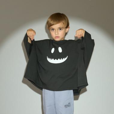 【予約商品】【ハロウィン】【カイテキ天竺】変形オバケTシャツ