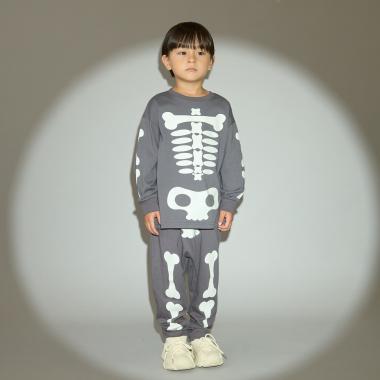 【予約商品】【ハロウィン】【カイテキ天竺】ほねほねセットアップ