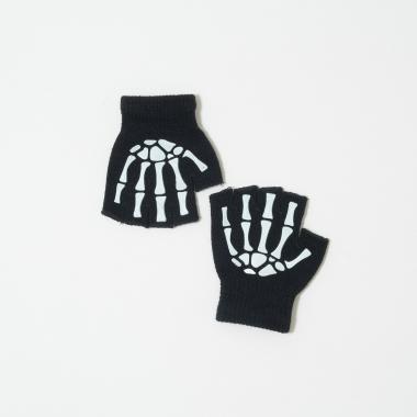 【予約商品】【ハロウィン】ほねほね蓄光グローブ