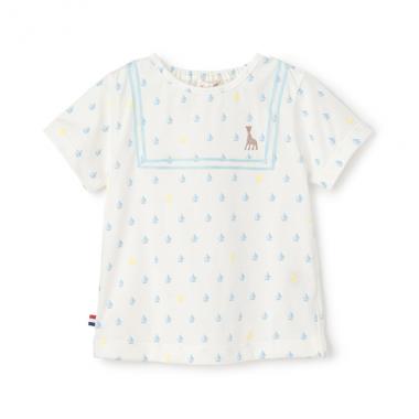 ヨットプリント半袖Tシャツ