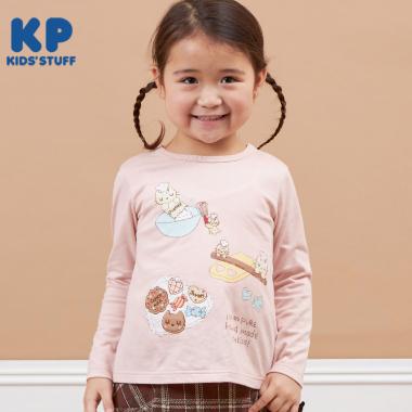 KP パティシエネコちゃん長袖Tシャツ(80～140)