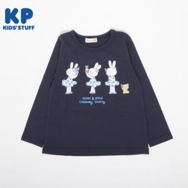 KP アイスうさぎプリント長袖Tシャツ(80～90)