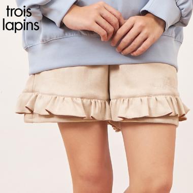 troislapins(トロワラパン)ストレッチスウェードショートパンツ(140～160)