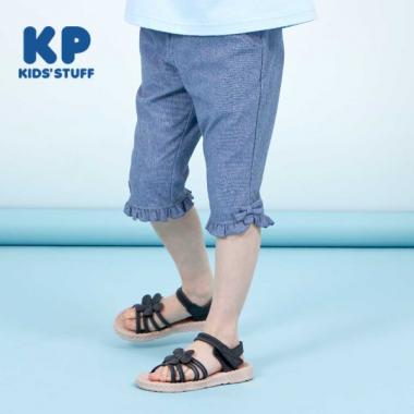 KP(ケーピー)裾フリルの６分丈パンツ100～130