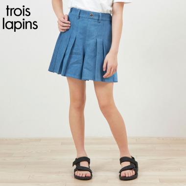 troislapins(トロワラパン)プリーツショートパンツ