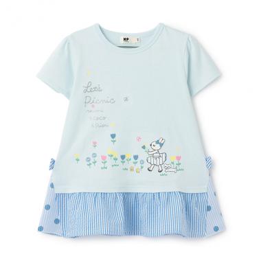 mimiピクニックモチーフチュニック