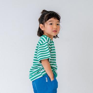 デイリーボーダーカラー半袖Tシャツ