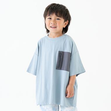 【水陸】メッシュポケットビッグ半T