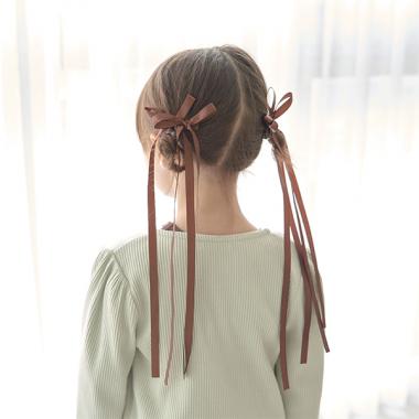 ロングリボンヘアクリップ2Pセット