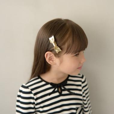 リボン型ヘアクリップ