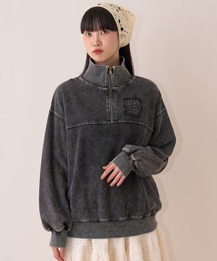 ハーフZIPプルオーバー