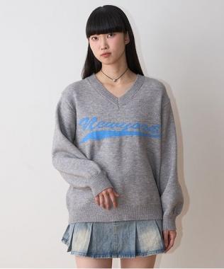 ニューヨークVネックニット