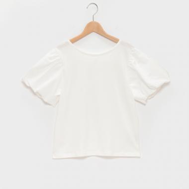 【LADIES】バルーン袖カットTee