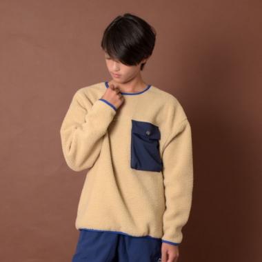 【Penfield】【あったか】ボアフリース・ポケット付きプルオーバー