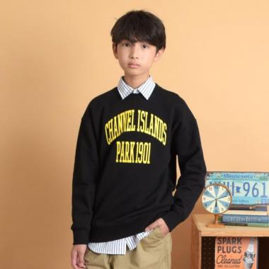 【再入荷】【プチプラ】【あったか】裏起毛・アソートフロントロゴプリントトレーナー