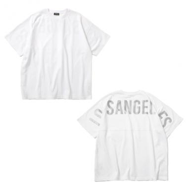 【STREET】【防汚加工】アソートリフレクタープリント半袖Tシャツ