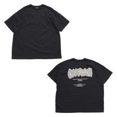 【STREET】【防汚加工】バックグラフィック発泡プリントビッグ半袖Tシャツ