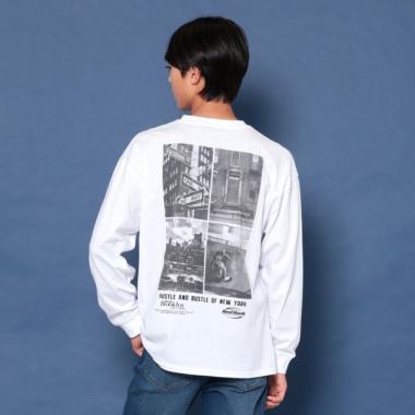 NYCバックフォト長袖Tシャツ