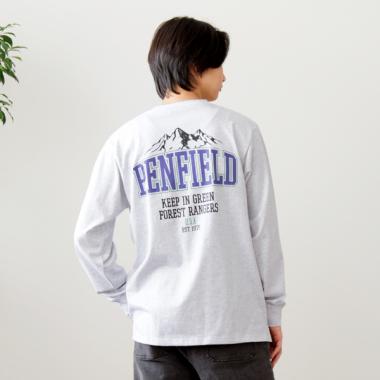 【Penfield】USAコットン・バックロゴプリント長袖Tシャツ