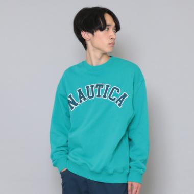 【NAUTICA】フロントロゴアップリケトレーナー