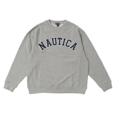 【NAUTICA】フロントロゴアップリケトレーナー