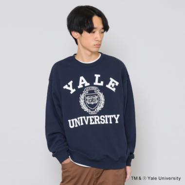 【YALE】フロントエンブレムロゴプリントトレーナー