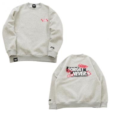 【FORGET NEVER ×GLSW.】BOX LOGOトレーナー