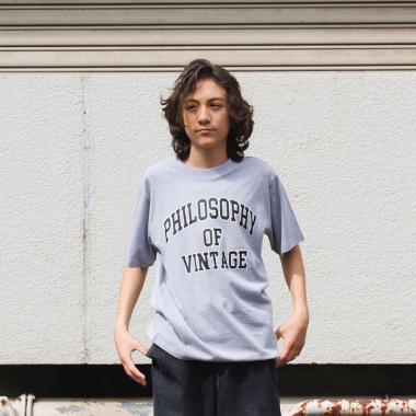 【プチプラ】フロントカレッジロゴ半袖Tシャツ