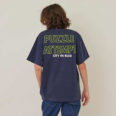 バックリフレクタープリント半袖Tシャツ