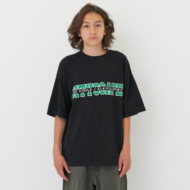 【GLSW.】【接触冷感】ハイクールコットン・オリジナルフロントプリント半袖Tシャツ