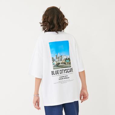 【接触冷感】ハイクールコットン・バックフォト半袖Tシャツ