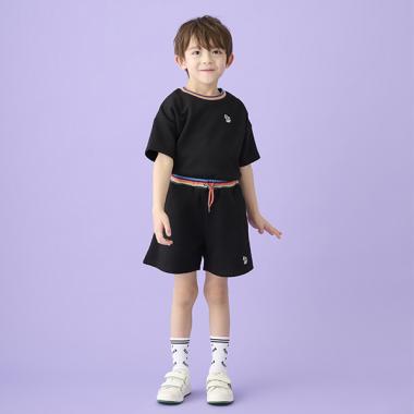 アーティストストライプリブショートパンツ
