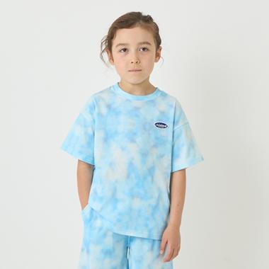 【接触冷感】タイダイ風プリントTシャツ