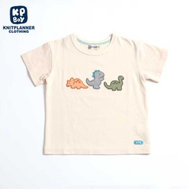 恐竜モチーフの半袖Tシャツ(100)