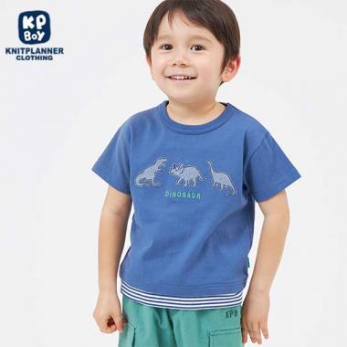 【TioTio】恐竜モチーフ半袖Tシャツ(100～130)