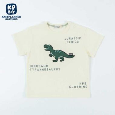 恐竜メッシュモチーフ半袖Tシャツ(80～90)