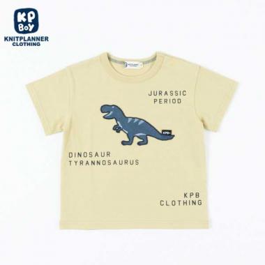 恐竜メッシュモチーフ半袖Tシャツ(80～90)
