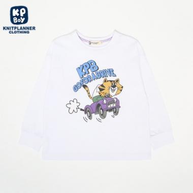 KPBOY とらプリント長袖Ｔシャツ(80～90)