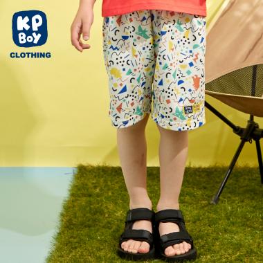 ドライメッシュ総柄プリント ハーフパンツ